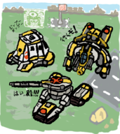 artist:runebrave colored flag hologram japanese_text mecha red_alert red_alert_3 simple_background tank text vehicle // 960x1080 // 578KB