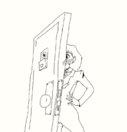 1girl artist:unknown door isako_toriumi // 1080x1123 // 24KB