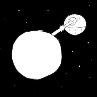 crossover death_star fight laser metal_planet monochrome planetary_annihilation star_wars // 800x800 // 39KB