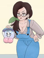 1girl artist:capslock hatterene huge_breasts mousepad player's_mom pokemon pokemon_swsh // 1700x2200 // 1.3MB