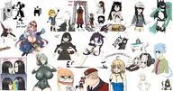 gfg artist:unknown ass_up breasts collab colored disney drawpile eating girls'_frontline hanging huge_breasts mickey_mouse multiple_artists multiple_girls pepe skateboard skintight steamboat_willie stretching suit tagme text what // 4096x2160 // 947KB