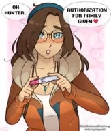 1girl alma artist:EroHoney monster_hunter monster_hunter_rise pregnancy_test text // 1248x1470 // 1.2MB