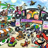 artist:unknown ass baby_mario baby_peach bent_over bowser cameltoe camera camera_view cigarette cow diddy_kong donkey_kong donkey_kong_(series) ghost glasses goomba mario mario_kart moo_moo multiple_boys multiple_girls nintendo pauline princess_daisy princess_peach pussy racing_suit rosalina screen shades shy_guy smoking super_mario tagme text toad toadette wario // 2500x2500 // 3.9MB