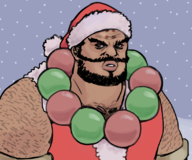 1boy artist:unknown christmas elvis god_hand snow // 1100x915 // 553KB