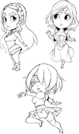 artist:teevo ass bioshock bioshock_infinite breath_of_the_wild chibi cleavage elizabeth elizabeth_(bioshock) nier nier_automata princess_zelda the_legend_of_zelda yorha_no._2_type_b // 986x1658 // 390KB