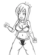 cleavage cosplay highschool_romance lea lineart shantae shantae_(series) wayforward // 556x768 // 101KB