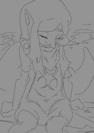 1girl artist:skeezicks medli sleepy the_legend_of_zelda wind_waker // 2480x3508 // 285KB