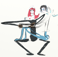 airi airi_ban colored devil_survivor_2 hibiki hibiki_kuze i_don't_even_know piano smt // 1395x1373 // 1.7MB