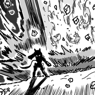 aile beck explosion heavy01 mega_man_(series) mega_man_zx_advent mighty_no._9 monochrome parody tengen_toppa_gurren_lagann // 300x300 // 121KB