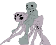 1boy 1girl artist:unknown muffet riding sans scary tagme undertale // 838x672 // 155KB
