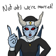 artist:neopolis colored defense_of_the_ancients dialogue dota_2 nun queen_of_pain text // 800x800 // 175KB