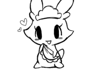 1girl artist:aka_leopard blush garyc.me hasha mascot monochrome not_vidya rabbit rabbit_girl sketch tdm // 798x598 // 65KB