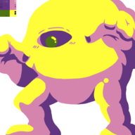 artist:kking64 colored limited_palette mega_man_(series) yellow_devil // 500x500 // 46KB