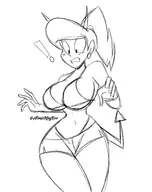 1girl artist:atomickingboo becky_brightly big_thinkers bikini huge_breasts // 1900x2400 // 618KB