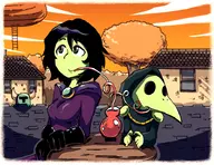 artist:setz colored date mona plague_knight shovel_knight_(series) // 920x710 // 562KB