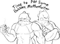 bob bub bubble_bobble buff dialogue muscles text // 1681x1256 // 406KB