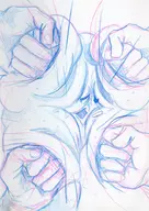 blissey machamp pokemon punch traditional_medium // 660x930 // 688KB