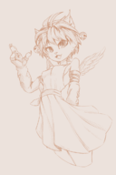 1girl artist:unknown catgirl daena legend_of_mana sundress // 800x1200 // 378KB