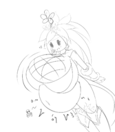 1girl artist:skeleton blaster_master_zero huge_breasts kanna vore // 1200x1377 // 253KB