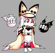 abyssal artist:setz colored cosplay guilty_gear hat hoppou hoppou-chan kantai_collection Lucifero northern_princess ramlethal_valentine xrd // 556x536 // 156KB