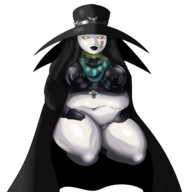 belly colored fat scathach shin_megami_tensei thick_thighs // 3000x3000 // 1.9MB