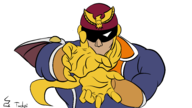 captain_falcon colored f-zero parody posing tuchpi // 4000x2244 // 979KB