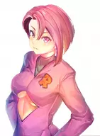 artist:mryoso901 colored executive pokemon pokemon_gsc rocket_executive team_rocket trainer_class underboob // 3668x5000 // 1.8MB