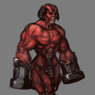 artist:unknown cyberdemon doom doom_64 monster muscle // 1000x1000 // 1.0MB