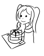 1girl artist:unknown fire_emblem fire_emblem_awakening food pancakes robin // 393x495 // 52KB